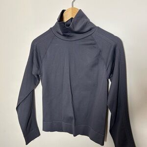 Women's Gray Turtleneck Active Wear shirt